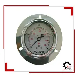 گیج فشار تابلویی روغنی صفحه6سانت40بار | هیدرولیک و پنوماتیک باتیس