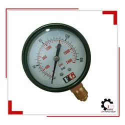 گیج فشار صفحه6سانت خشک160بار ایستاده | هیدرولیک و پنوماتیک باتیس