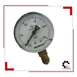 گیج فشار صفحه6سانت خشک25بار ترک | هیدرولیک و پنوماتیک باتیس