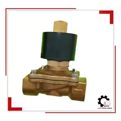 شیر برقی برنجی 2-2 نرمال اپن مکس 1 اینچ | هیدرولیک و پنوماتیک باتیس
