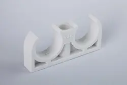 بست زوج لوله سفید 25mm آذین