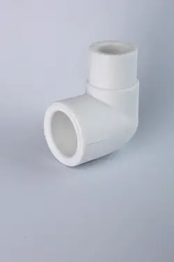 زانو 90 درجه چپقی سفید 20mm آذین