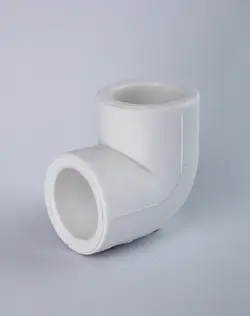 زانو 90 درجه سفید 90mm آذین