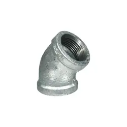 زانویی 45 درجه 1/2 گالوانیزه