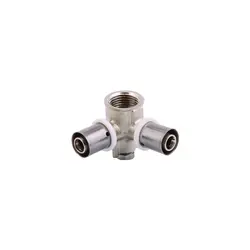 سه راهی 90 درجه دیواری پرسی 16×1/2×16 نیوپایپ