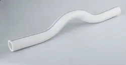لوله خمدار دو سر بوشن سفید 25mm آذین