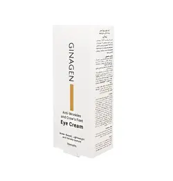 کرم ضد چروک دور چشم ژیناژن مناسب خطوط پنجه کلاغی ۱۵ میلی لیترGinagen Anti Wrinkle And Crows Feet Eye Cream 15 ml