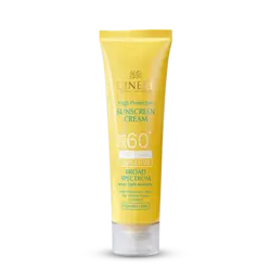 کرم ضد آفتاب +SPF60 بدون رنگ سینره مناسب انواع پوست 50 میلی لیترCinere Sun Screen Cream SPF60+ For All Skin Types