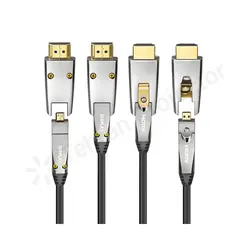 کابل اچ دی ام آی اکتیو فیبر اپتیکال HDMI 2.0 Active Fiber Optical (AOC) DM TO DM 20 - تهران پروژکتور