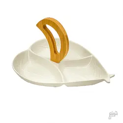 اردو خوری طرح برگ با دسته بامبو 01254