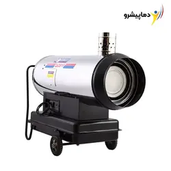 کوره هوای گرم دوگانه سوز دودکش دار باکدار البرز مدل QEDB-110