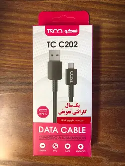 کابل تبدیل USB به USB-C تسکو مدل TCC 202 طول 1 متر - سیستم‌چی