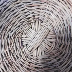 سبد حصیری مدل ترکه بافی 30 سانتی