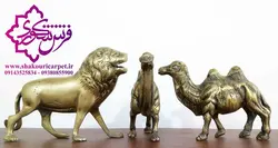 شیر و شتر دوکوهان برنجی قدمت پهلوی