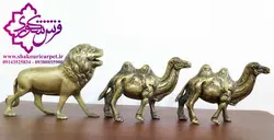 شیر و شتر دوکوهان برنجی قدمت پهلوی