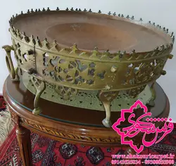 منقل برنجی سبک روسی دوران قاجار | خرید از سایت شکوری کارپت