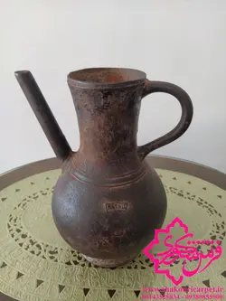 خرید آنلاین + قیمت آفتابه سیاه چدنی 100 سال پیش عتیقه و قدیمی