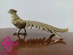 خرید + قیمت مجسمه برنجی و دکوری طاووس دم پهن | خرید از شکوری