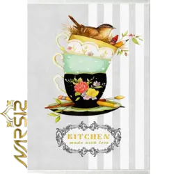 فرشینه آشپزخانه طرح فنجان گنجشک کد 8051