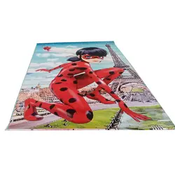 فرش اتاق کودک طرح دختر کفشدوزکی کد 1170