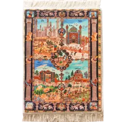 تابلو فرش چهار فصل ایران کد 4502