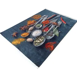 فرش فانتزی آشپزخانه طرح ادویه جات /فرش مدرن نارسیس کد 100488