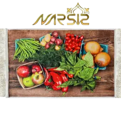 پادری طرح صیفی جات کد 7039 🤩 فروشگاه نارسیس Narsis Carpet