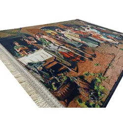 تابلو فرش تولد نوزاد- تابلو فرش فرانسوی کد 421