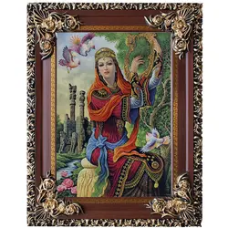 تابلو فرش چنگ نواز کد 0162 - فروشگاه نارسیس