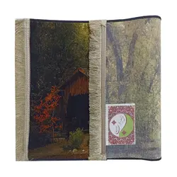 تابلو فرش کلبه قدیمی متروکه کد 1300 | قیمت تابلو فرش منظره