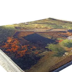 تابلو فرش کلبه قدیمی متروکه کد 1300 | قیمت تابلو فرش منظره