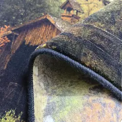 تابلو فرش کلبه قدیمی متروکه کد 1300 | قیمت تابلو فرش منظره