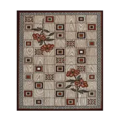 فرش ماشینی گلیم طرح چوبی کد 32503   Narsis Carpet