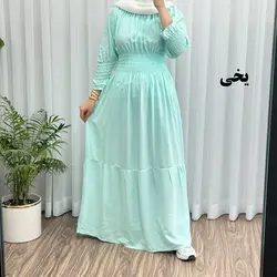 پیراهن ساحلی مدل خسته پارچه ساده | فروشگاه اینترنتی کریانس
