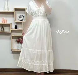 پیراهن ساحلی آستین کوتاه مدل سلن (وارداتی هندی) | فروشگاه اینترنتی کریانس