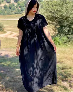 پیراهن ساحلی هندی طرح حسنا آستین کوتاه | فروشگاه اینترنتی کریانس