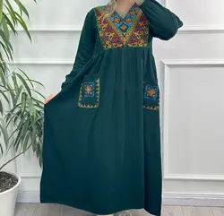 پیراهن ساحلی گلدوزی شده مدل لاوین | فروشگاه اینترنتی کریانس