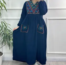 پیراهن ساحلی گلدوزی شده مدل لاوین | فروشگاه اینترنتی کریانس