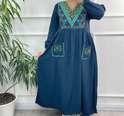 پیراهن ساحلی گلدوزی شده مدل لاوین | فروشگاه اینترنتی کریانس