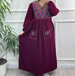 پیراهن ساحلی گلدوزی شده مدل لاوین | فروشگاه اینترنتی کریانس