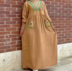 پیراهن ساحلی گلدوزی شده مدل لاوین | فروشگاه اینترنتی کریانس