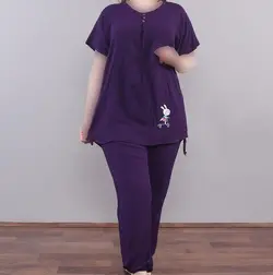 بلوز شلوار نخی طرح عروسکی | فروشگاه اینترنتی کریانس