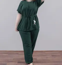 بلوز شلوار نخی طرح عروسکی | فروشگاه اینترنتی کریانس