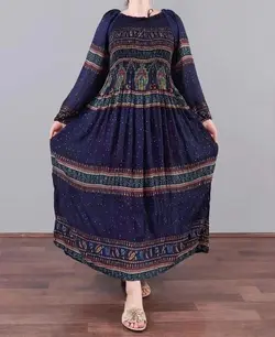 پیراهن کریشه نخی طرح مونکو | فروشگاه اینترنتی کریانس