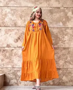 پیراهن ساحلی گلدوزی هندی | فروشگاه اینترنتی کریانس