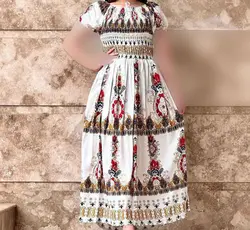 پیراهن ساحلی نخی وارداتی هندی | فروشگاه اینترنتی کریانس