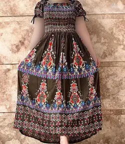 پیراهن ساحلی نخی وارداتی هندی | فروشگاه اینترنتی کریانس