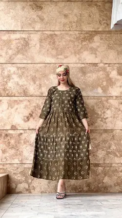 پیراهن هندی سنگشور طرح اشتیاق | فروشگاه اینترنتی کریانس