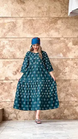 پیراهن هندی سنگشور طرح اشتیاق | فروشگاه اینترنتی کریانس