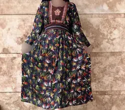 پیراهن ساحلی کریشه گلدوزی وارداتی | فروشگاه اینترنتی کریانس